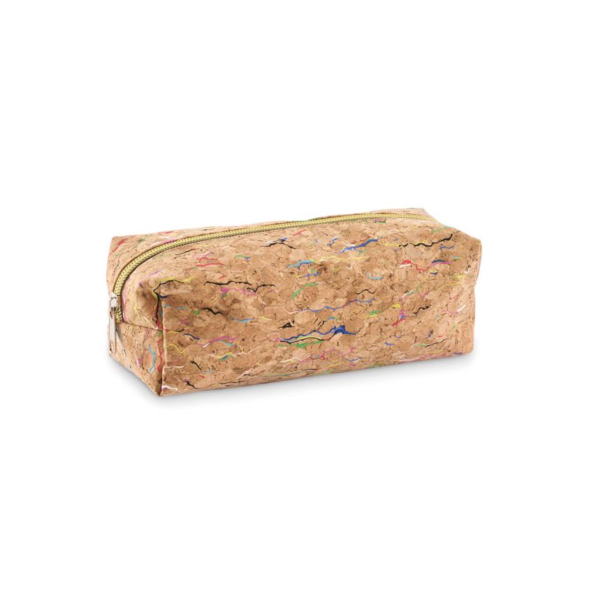 Coloured cork pencil case