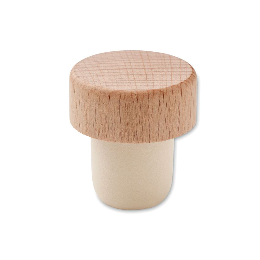 Wooden bottle stopper