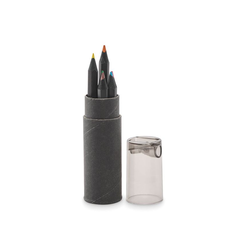 Case with 6 coloured pencils