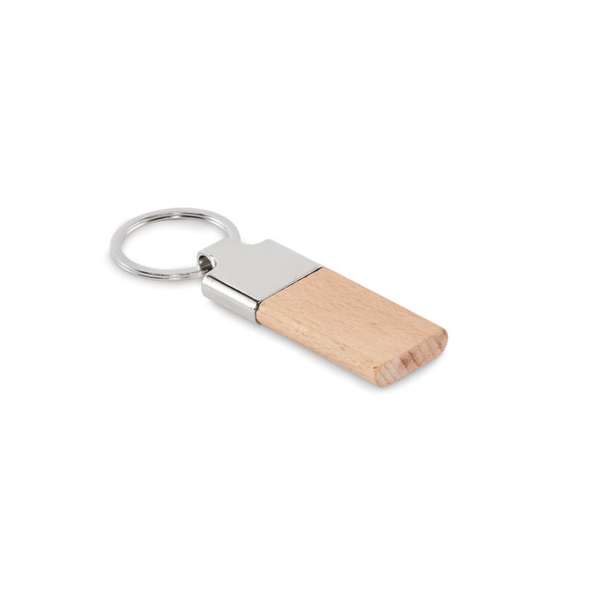 Keyring with wood