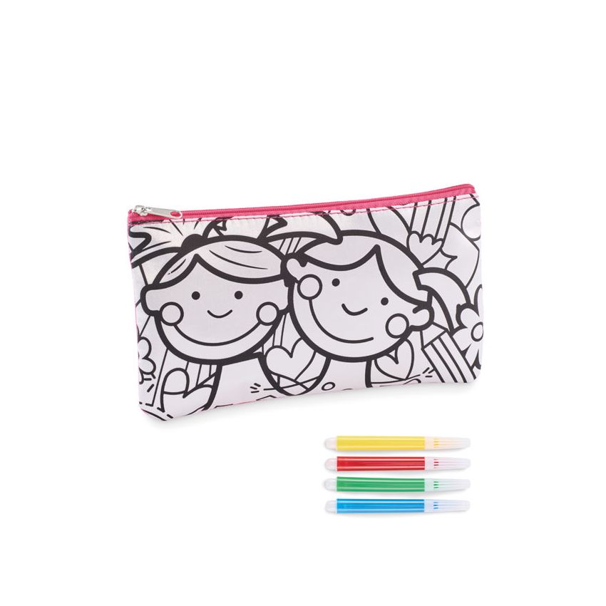Case with markers
