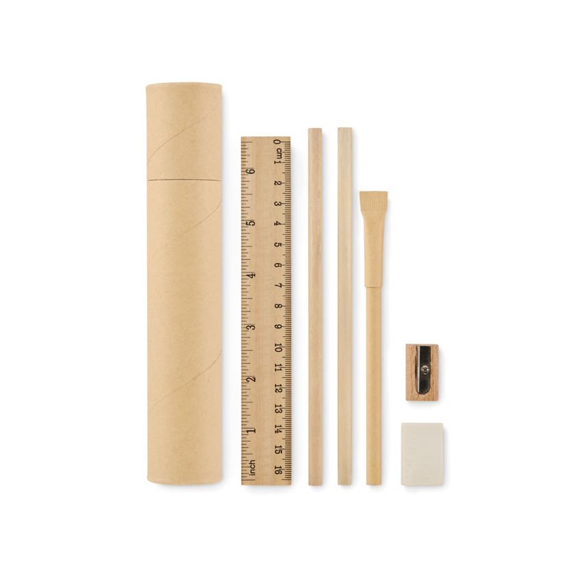 Set of writing in the case