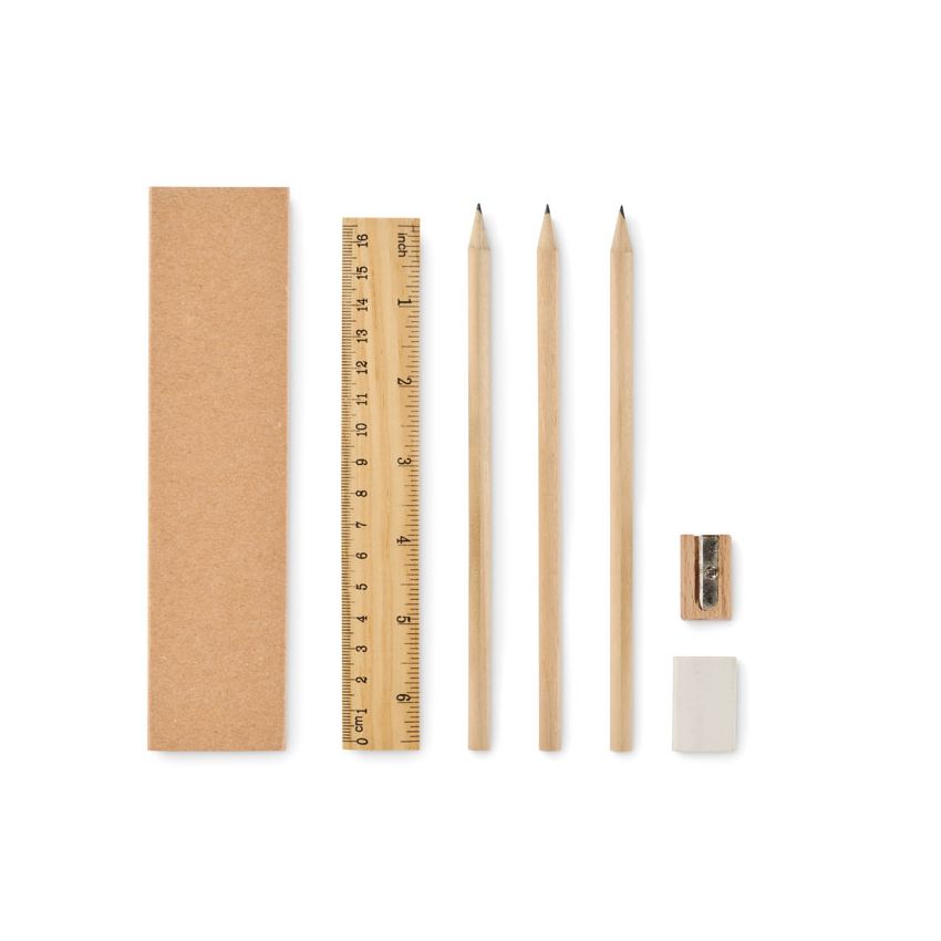 Set of box writing