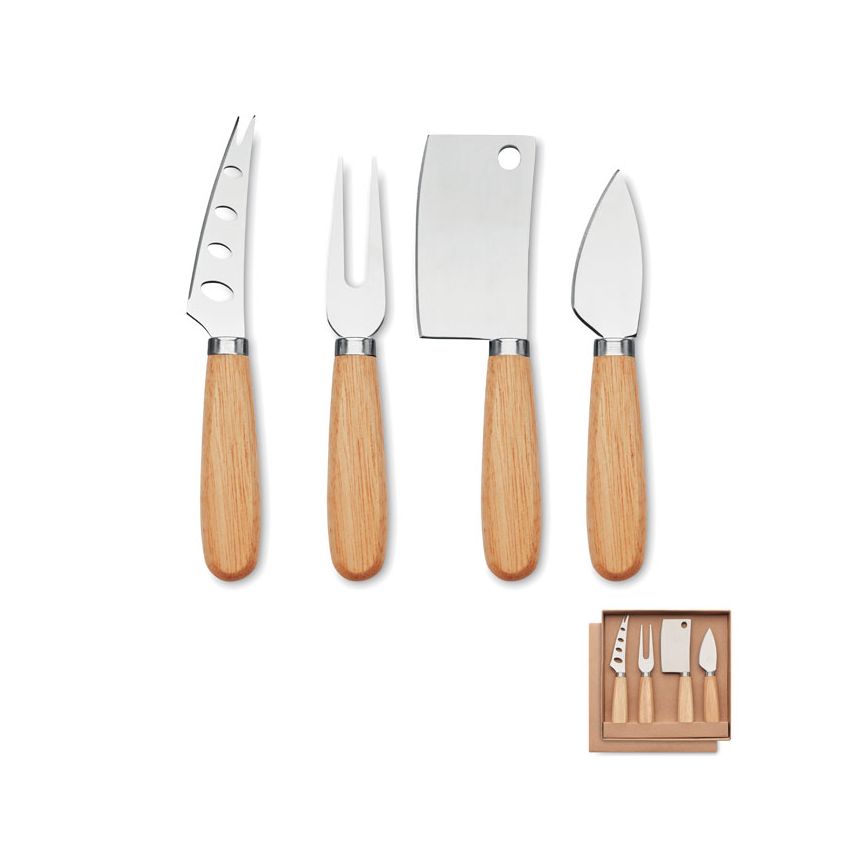 Set of 4 cheese knives