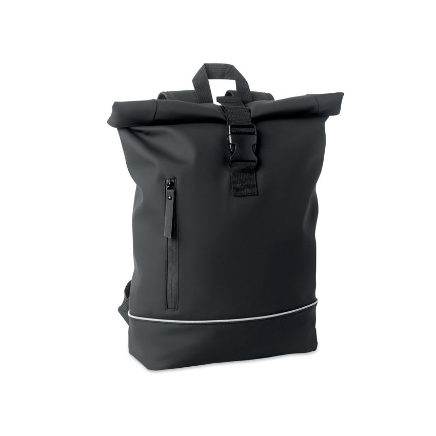 Rolltop laptop backpack of