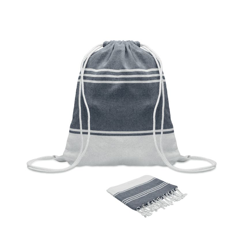 Beach towel with bag