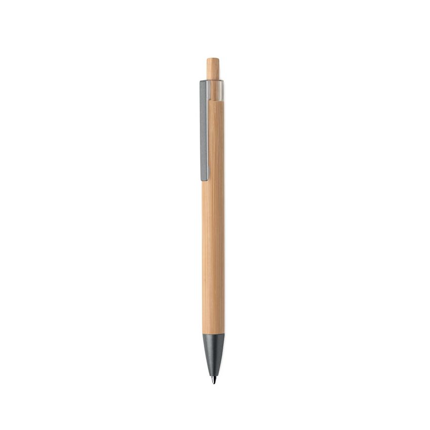 Bamboo push-button pen
