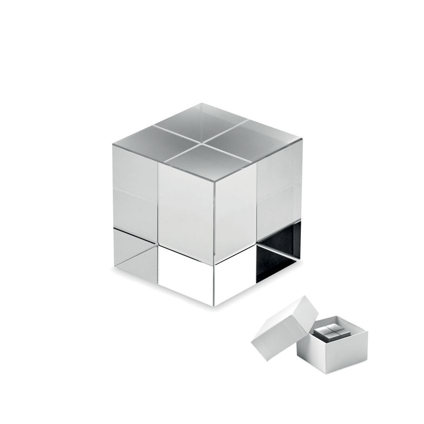 Glass Cube Shaped Award