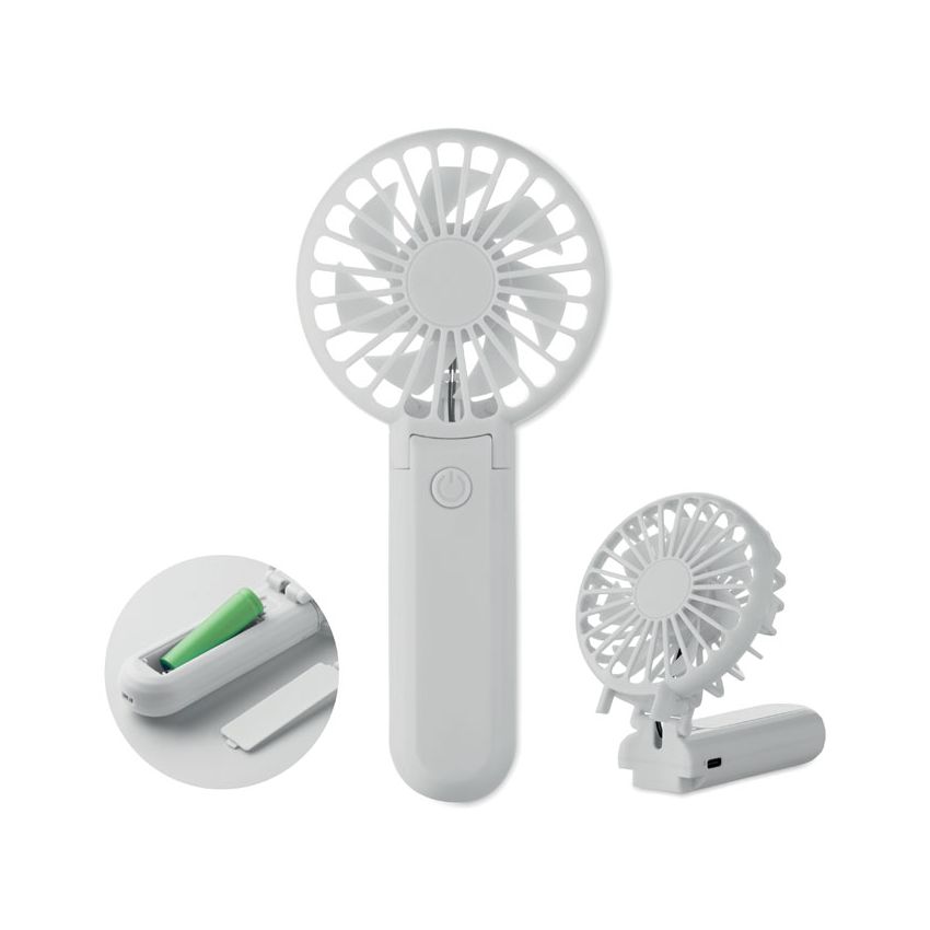 Portable folding fan