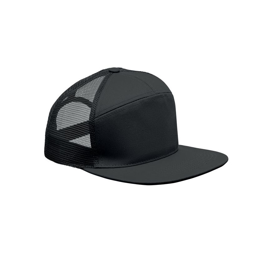 7-panel flat peak cap