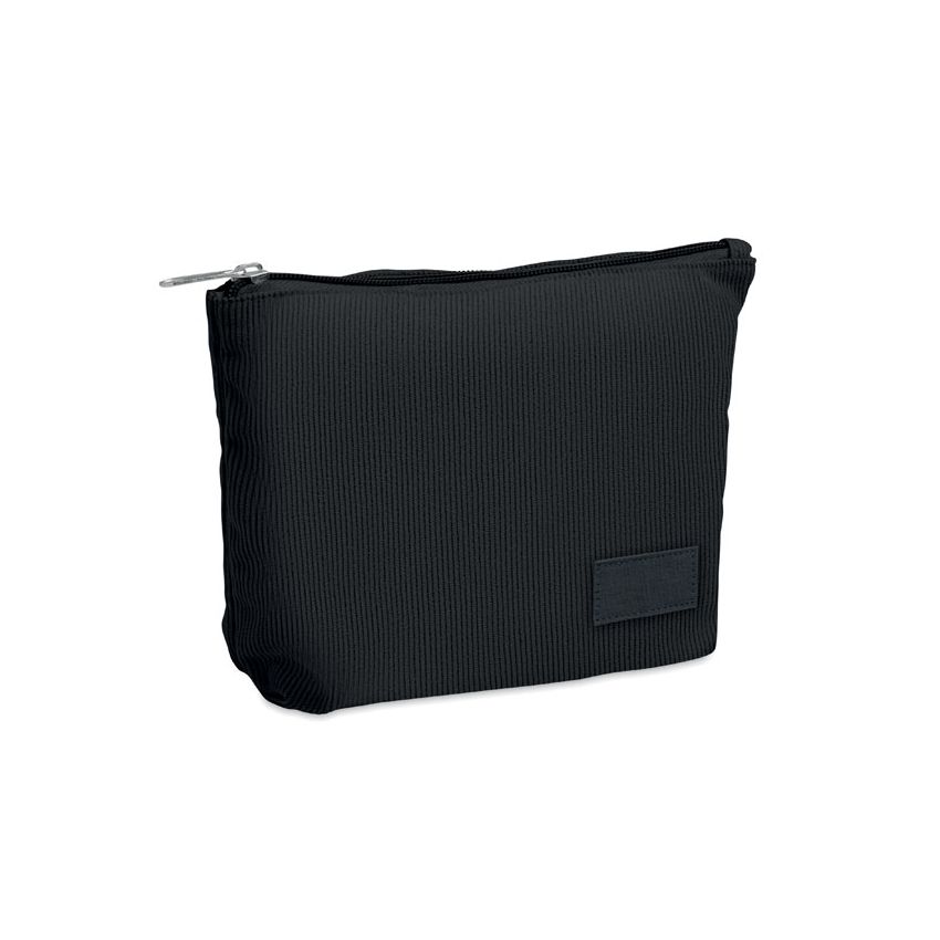 Corduroy cosmetics bag