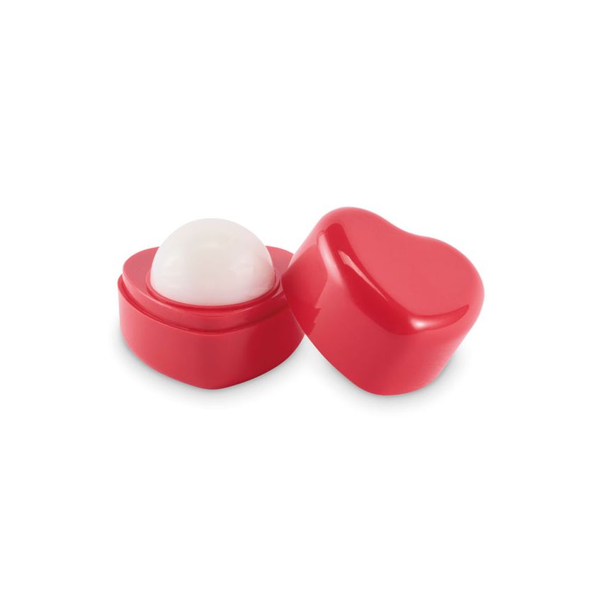Heart-shaped lip balm
