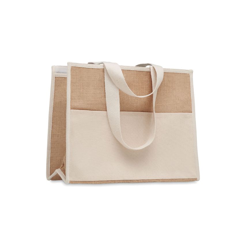 Cooler bag canvas and jute