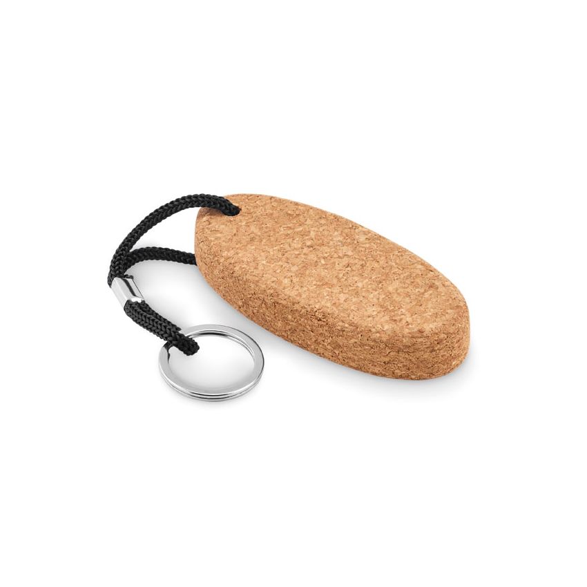 Floating cork keyring