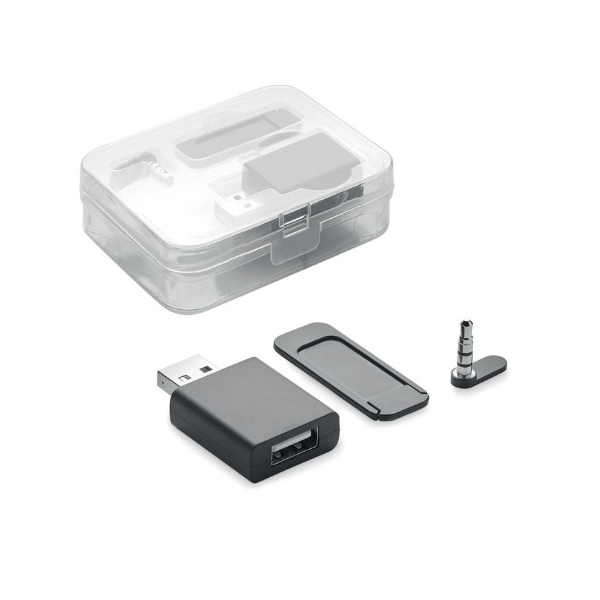Audio, data and webcam block