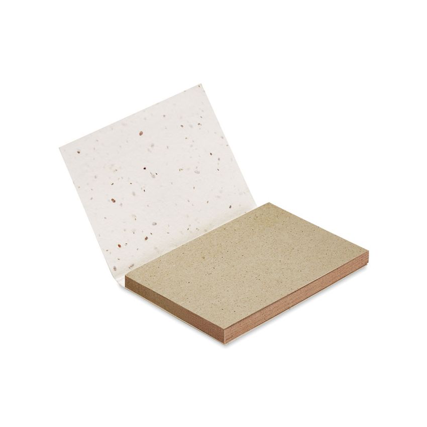 Block of paper notes without herb.