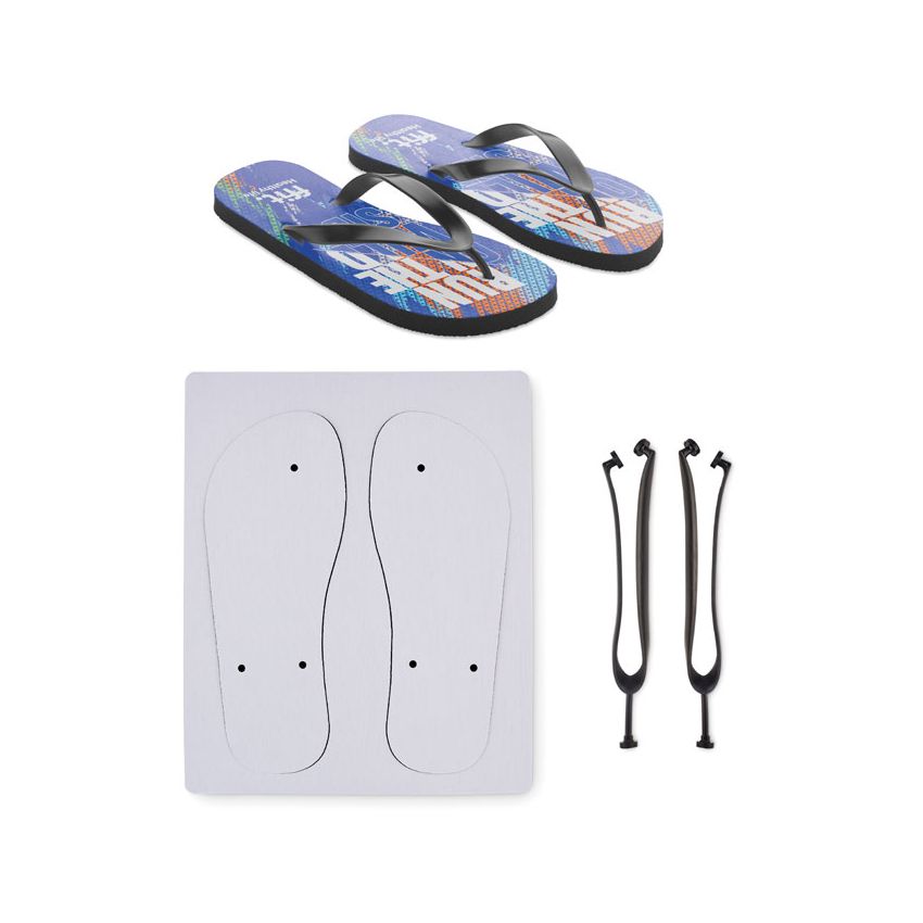 Sublimation beach flip-flops