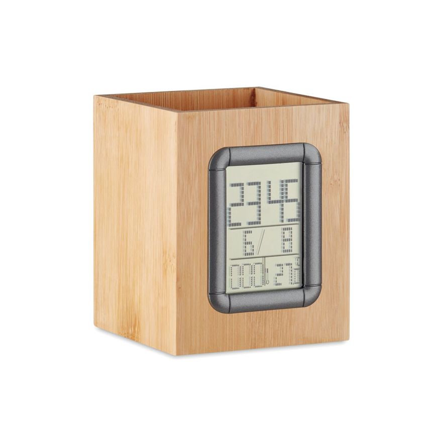 Bamboo pen holder