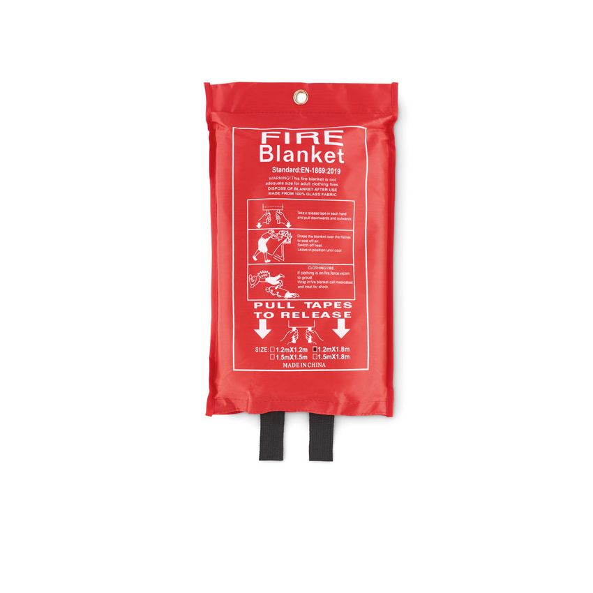 Fire blanket in PVC pouch