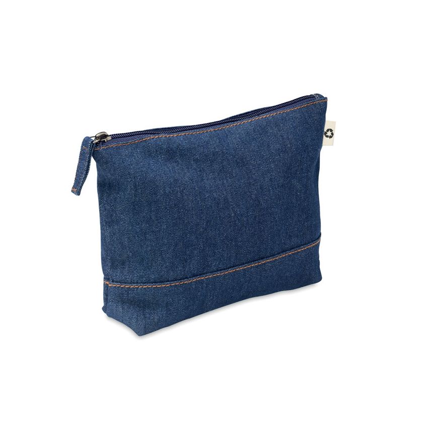 Denim cosmetic case