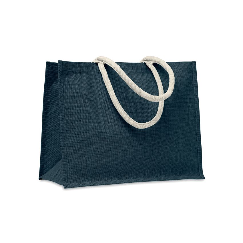 Jute bag with cotton handle
