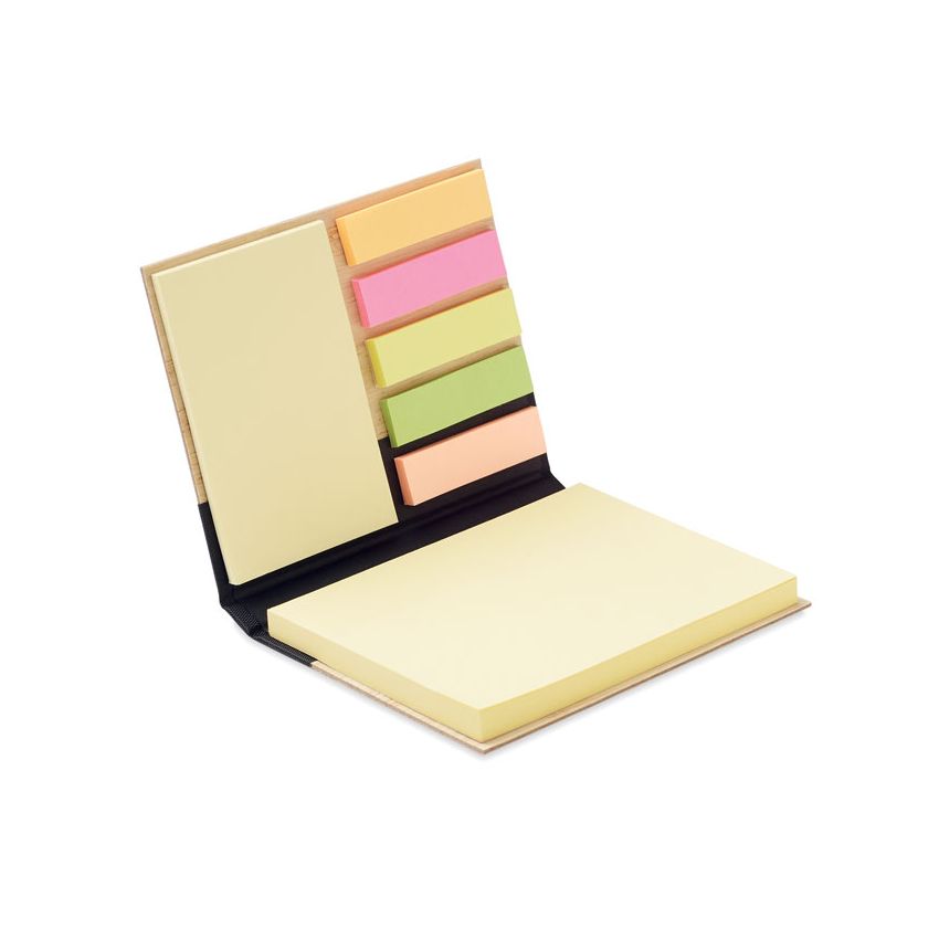 Set of bamboo layer sticky notes