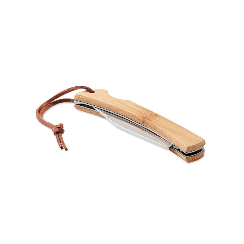 Folding bamboo knife