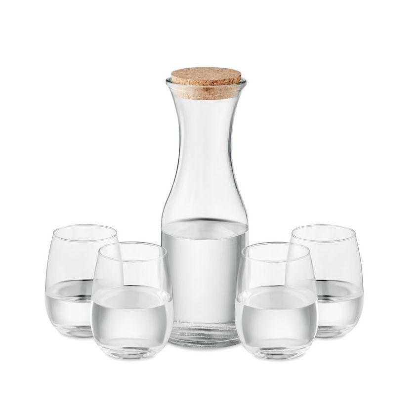 Glass drinkware set