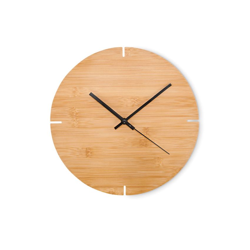 Bamboo wall clock