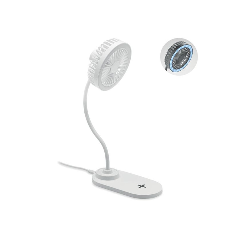 Fan charger with light