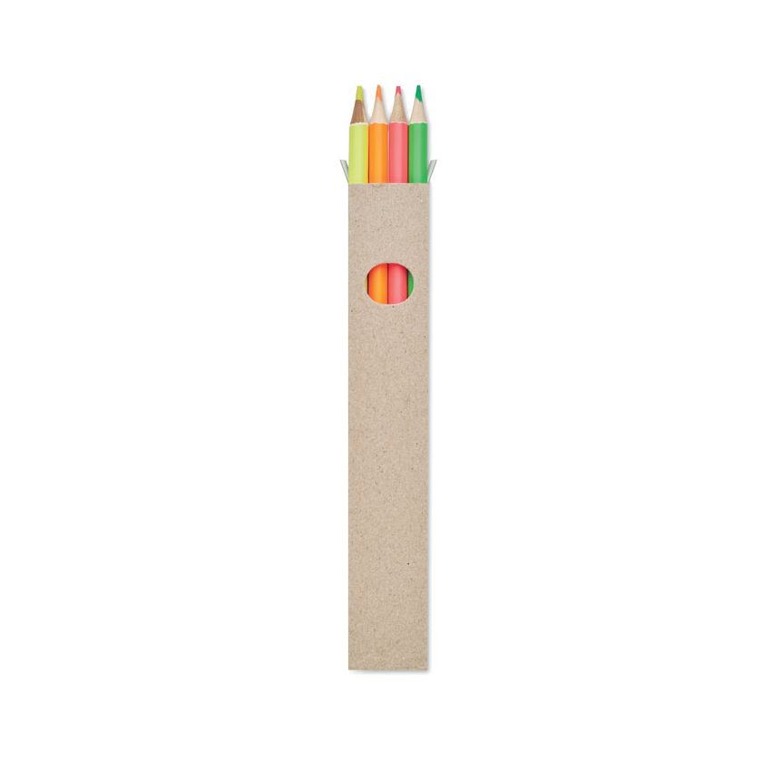 Box of 4 coloured pencils