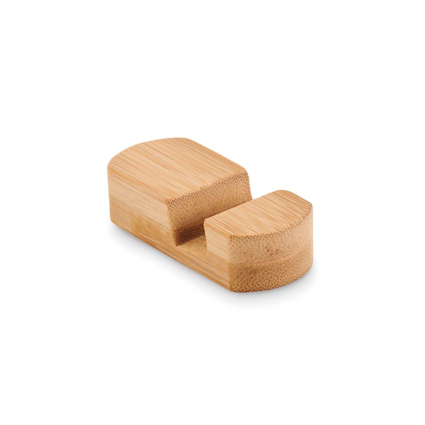Mini bamboo phone stand