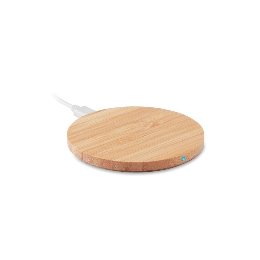 15W bamboo wireless charger