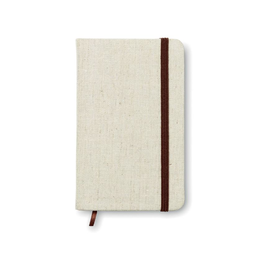 A6 notepad with canvas cover