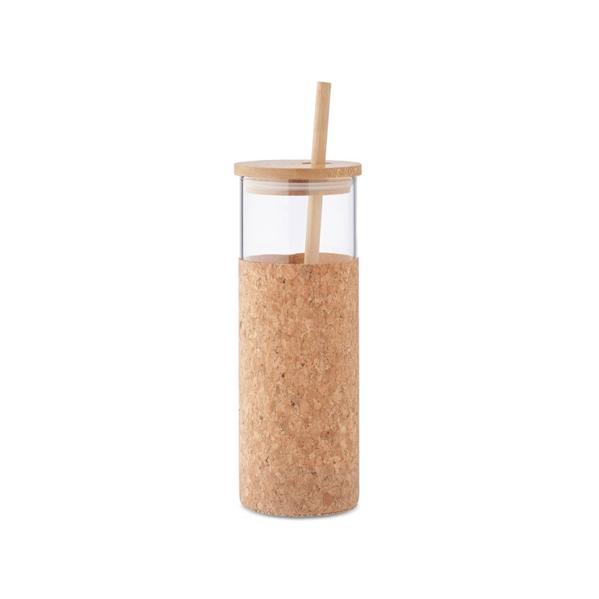 Glass cup with handle 450 ml