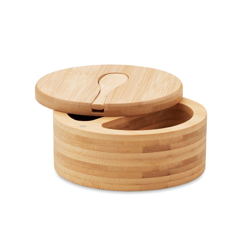 Bamboo salt and pepper box