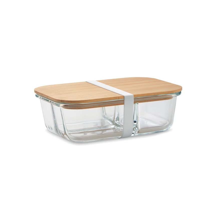Glass and bamboo lunchbox