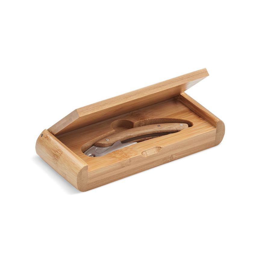 Stainless steel and bamboo knife