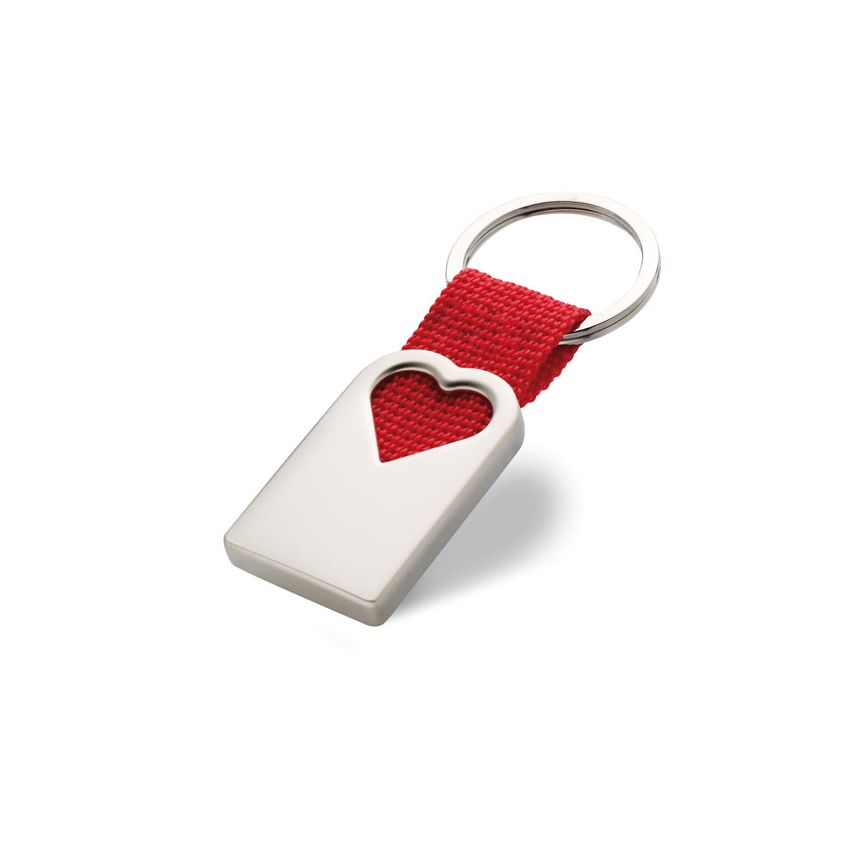 Heart-shaped keyring
