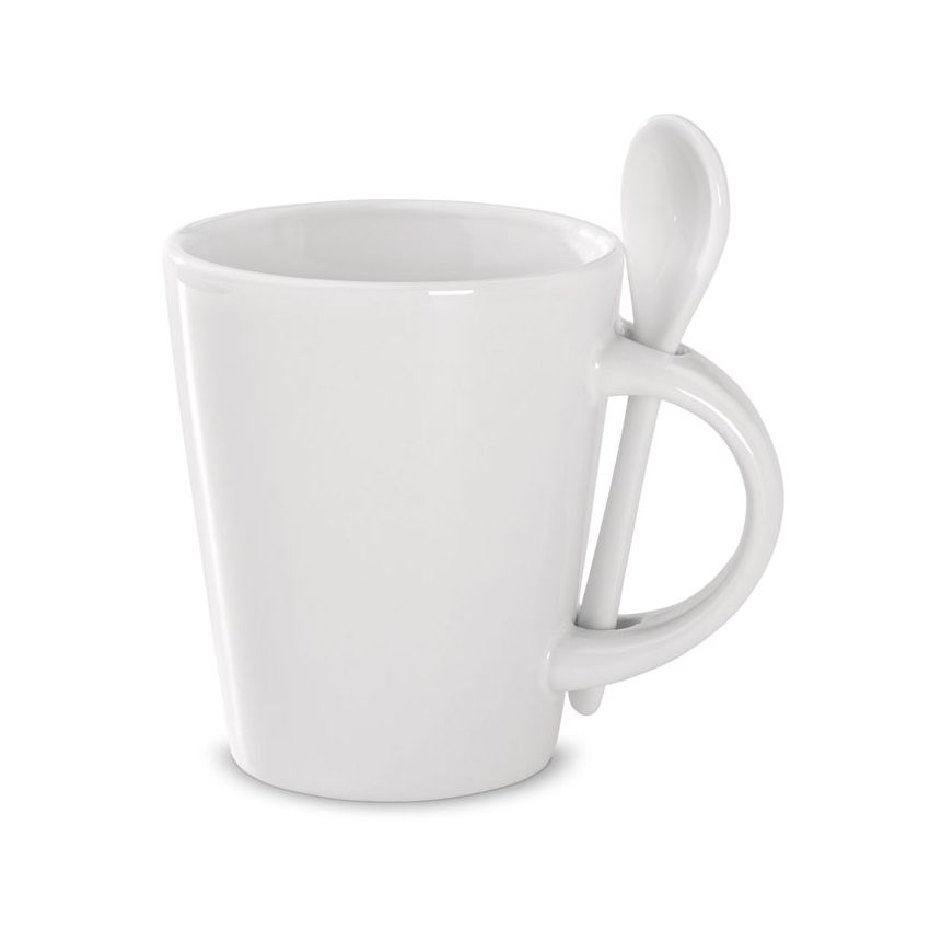 Sublimation mug with spoon