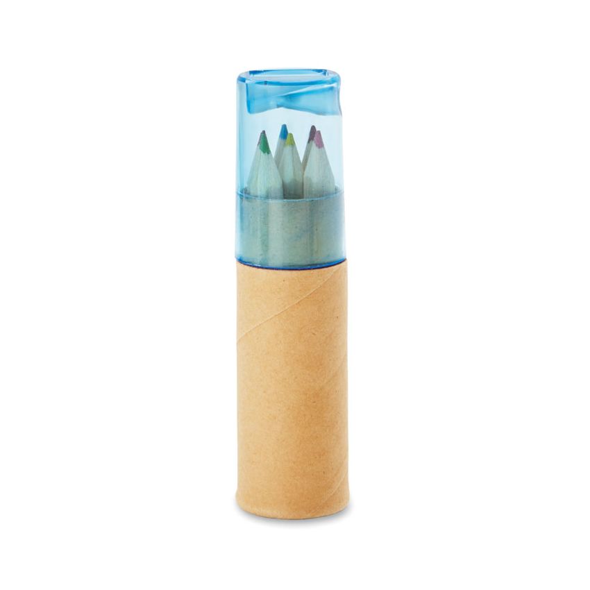 Tube with 6 coloured pencils