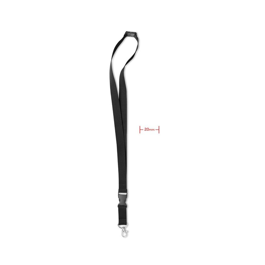 Lanyard with metal hook 20 mm