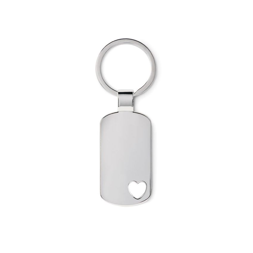 Keyring with heart detail
