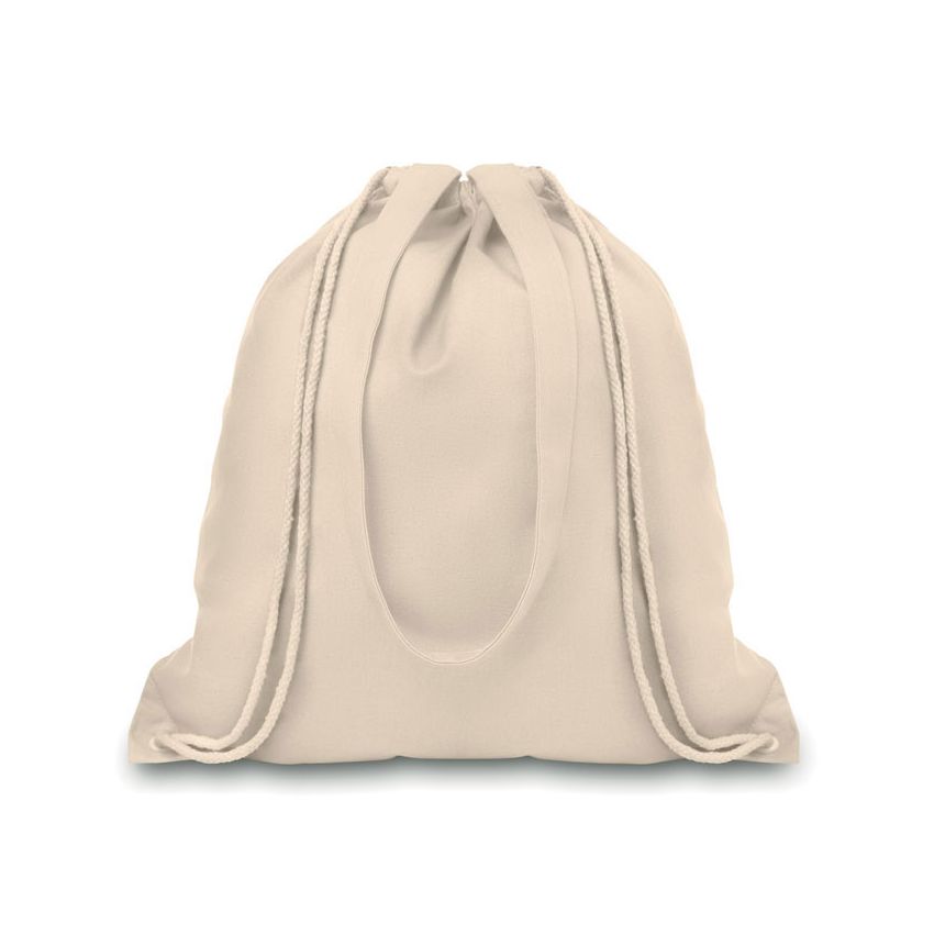 Canvas shopping bag with long handles