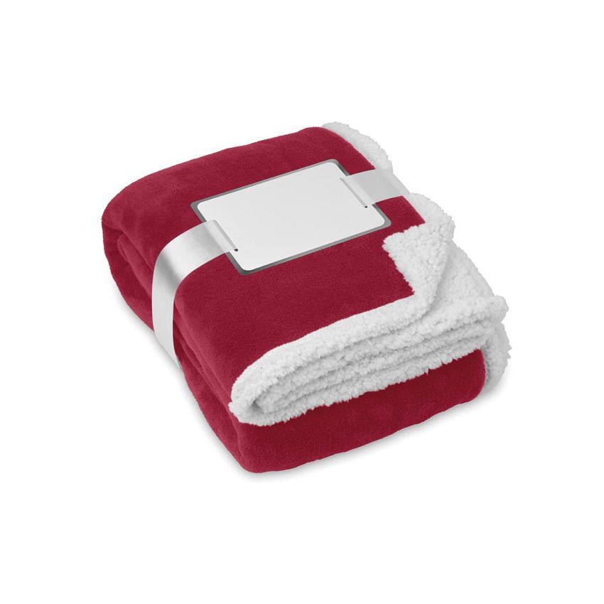 Blanket, coral fleece / sherpa