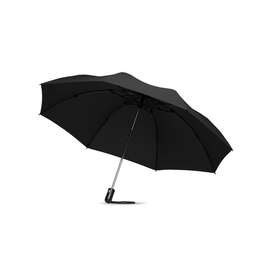 Foldable reversible umbrella