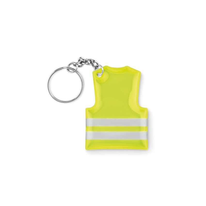 Reflective lab coat keyring