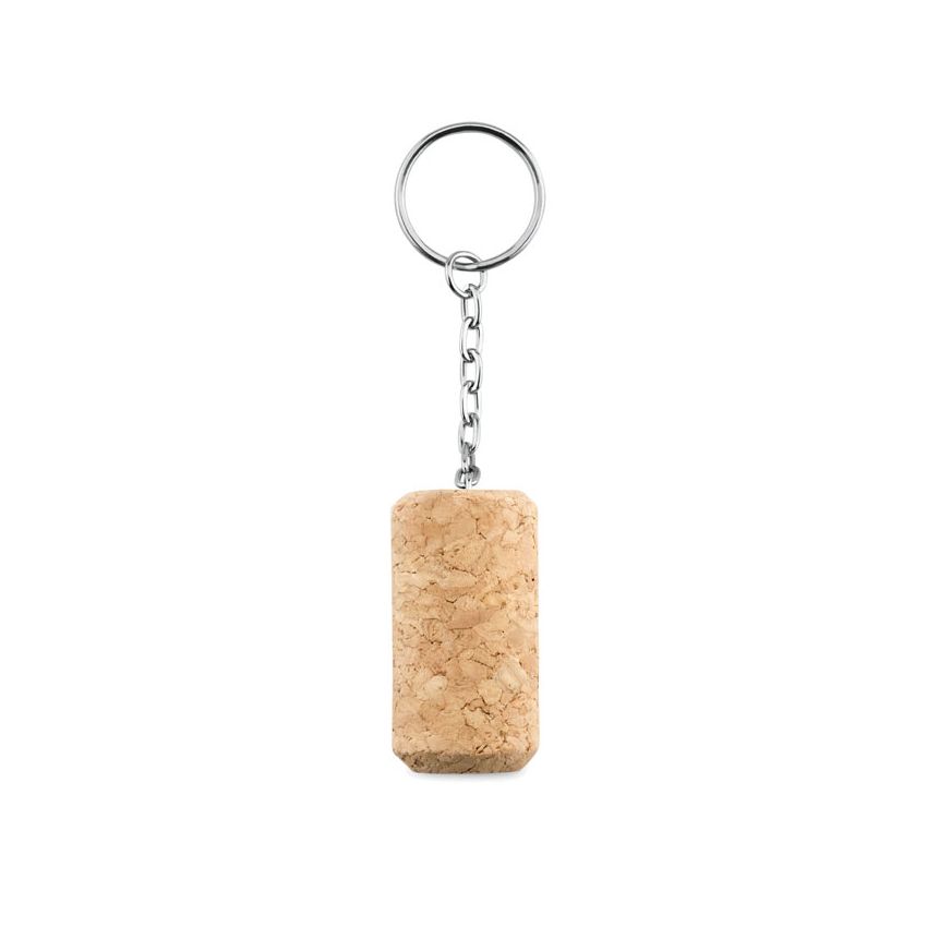 Keyring with cork
