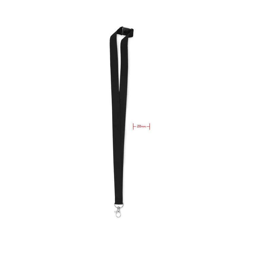 Lanyard with hook and buckle 20 mm