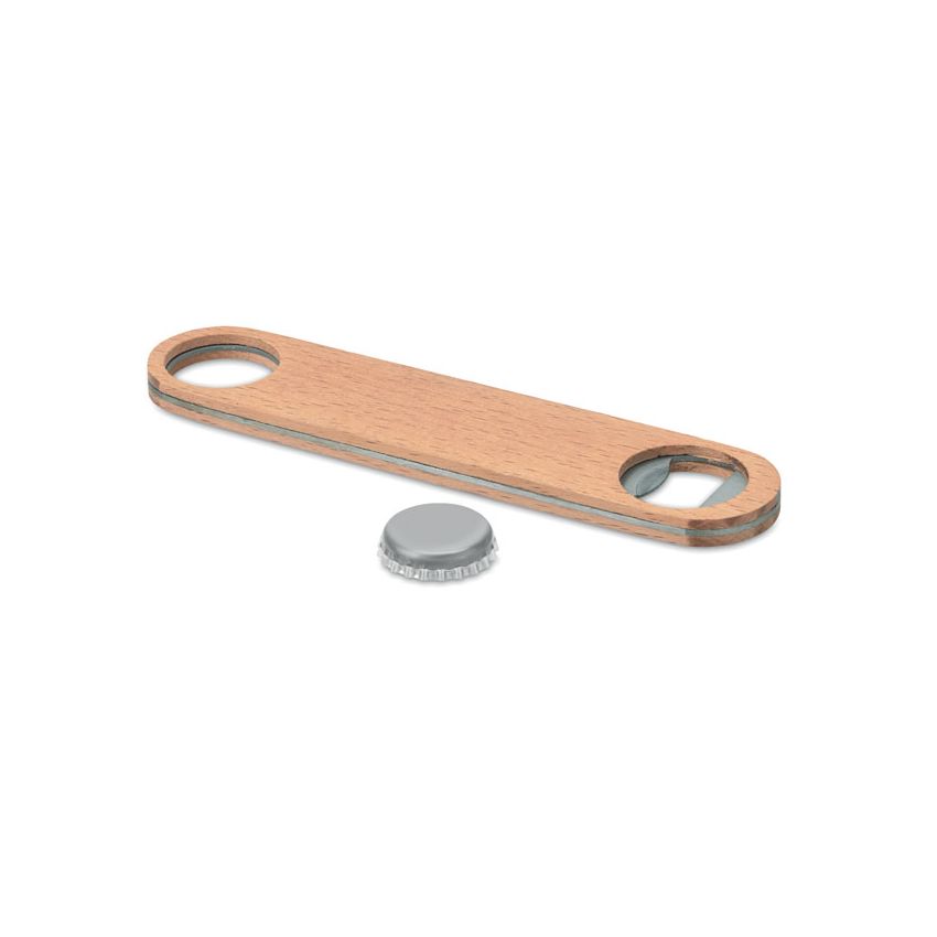Wooden bottle opener